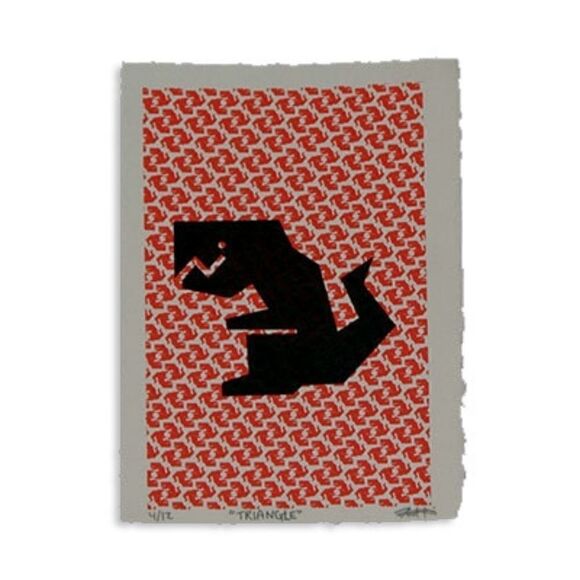 "TRIANGLE" : 2 color screen print - Picture 1 of 4
